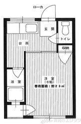 山辺マンションの物件間取画像